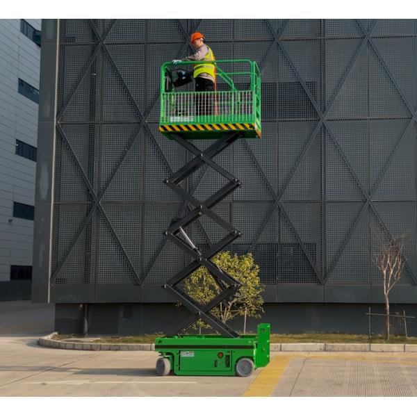 CE CERTIFIED FULL ELECTRIC AERIAL WORK PLATFORM WITH 230KG LOAD CAPACITY AND