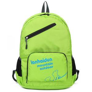 China foldable backpack green colorful school backpack wholesale backpacks on sale