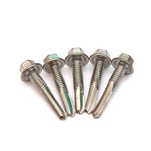 12 - 24 x 25 NSSC 550 Self Drilling Screws , Indented Hexagon Washer Metric Self