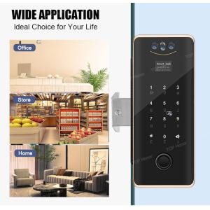 Office Store Wireless Glass Door Lock Full Automatic Face Scan For 10-12mm