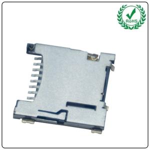 Push Push Type Micro SD Card Socket , 1.45H 8Pin SMT TF Card Connector