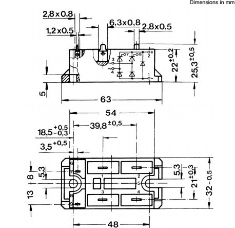 Quality IGBT Power Module CoSKCH28/16  ntrollable Bridge Rectifiers  FUJITSU IGBT Power Module wholesale