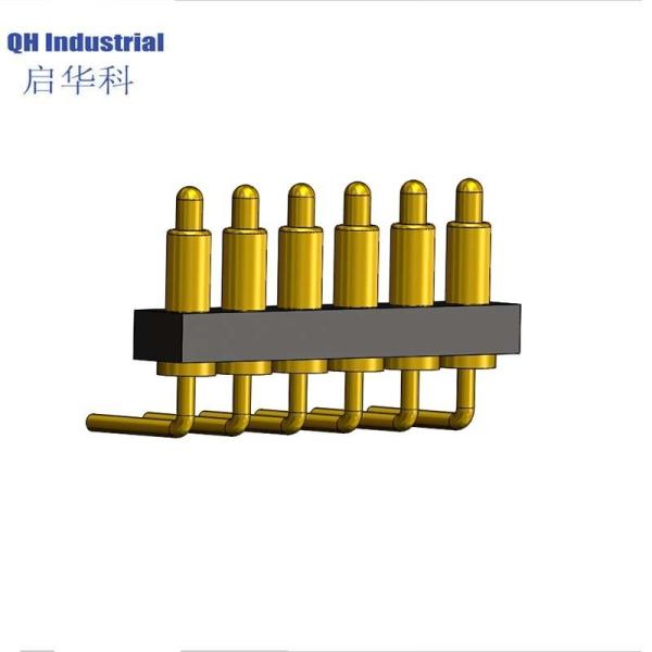 Quality Hot Sale Customized Pogo Pins Connectors Right Angle Spring Loaded Contact Gold Plating Pogo Pin Socket Connector wholesale