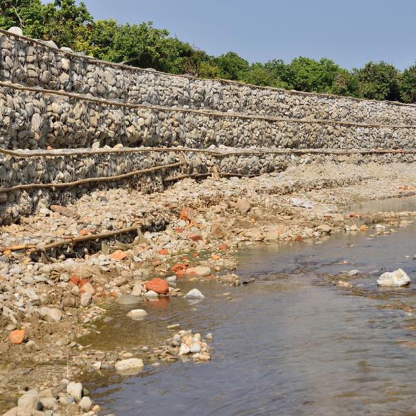 Woven Gabion Mattress Riverbed Stabilization Erosion Control Heavy Duty Zinc
