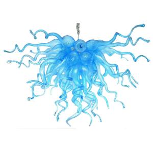 Modern Blue blown glass chandelier for Indoor home Lighting Fixtures (WH-BG-03)