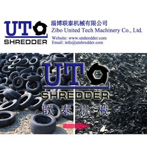 Tire recycling machine/Two rotor crusher/Scrao tire slice cutter/Waste tire