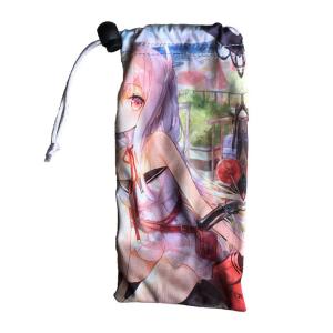 2024 soft microfiber eyeglasses pouch with string rope and own design logo