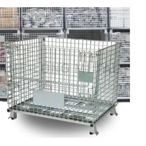 Silver Heavy Duty 800kg Mesh Storage Baskets Stackable Wire