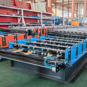Color Steel 4Kw Roofing Sheet Roll Forming Machine Double Layer Tr4 R101 Steel