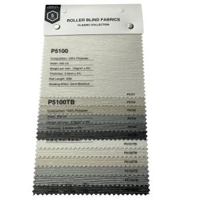 Polyester Gray Roller Office Blackout Curtain Blinds Fabrics Rolls