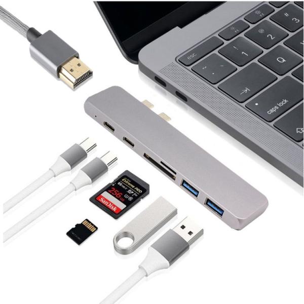 USB 3.1 Type C Hub Dual type-C USB-C HUBs Card Reader Special for Apple Macbook