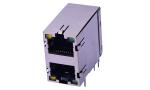 High Standard Rj45 Network Connector Double Layer With LED Lamp Custom