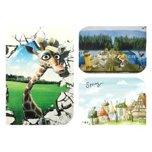 Single Printing Head 9600DPI High Definition Oil Paints Wall Mural Printer