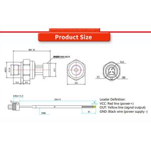 UBST-EY Hirschmann Din34650 24V 5VDC Liquid Level Transmitter for Water and Oil