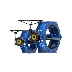 Stainless Steel Disc Double Eccentric Butterfly Valve Pressure Range 0-2.5MPa