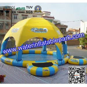 Cheap PVC Flexible Kids Cool Inflatable Pool Toys With Tent Cover for sale