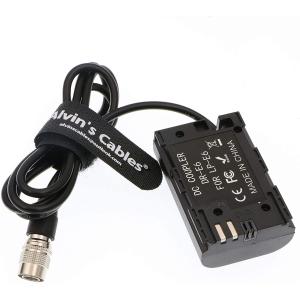 LP E6 Dummy Battery To Hirose 4 Pin Male 100cm Camera Power Adapter