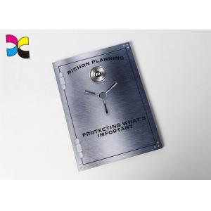 Environmentally - Friendly Printed File Folders , Two Pocket Logo Blind Embossed