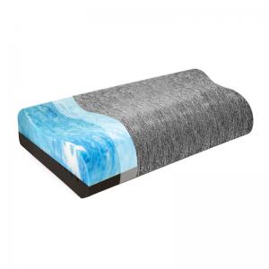 China Memory Foam Double Layer Pillow Contour Breathable Bamboo Charcoal on sale