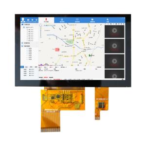 5 inch tft display module with CTP 800X480 resolution 500c/d and view angle 6:00