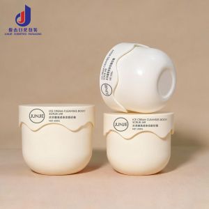 Luxury 250g 300g 400g White PP Empty Cream Jar White Screw Lid 300ml Capacity