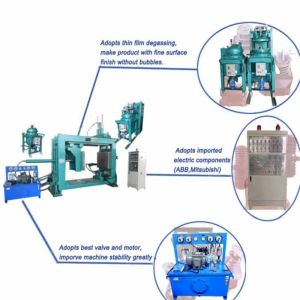 Double Station APG Clamping Machine with 1000X1000mm Clamp Plate Size 250X1650mm