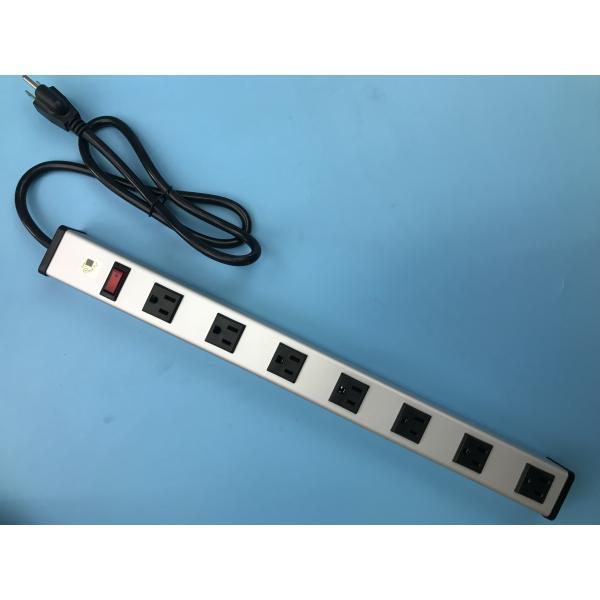 Quality UL Certificated 7 US Outlet Power Bar With Switch Aluminium Alloy Shell wholesale