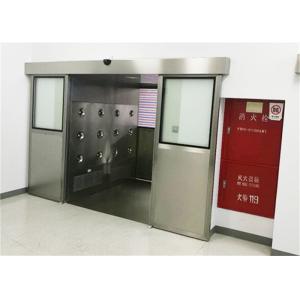 China Stainless Steel 304 Air Shower With Automatic Sliding Door For Semiconductor Industry on sale