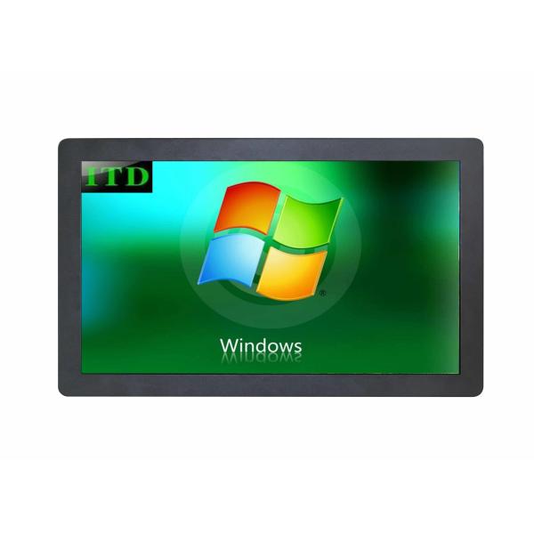 Quality Full HD 24" Industrial Touch Screen Monitor TFT Panel VGA/ DVI/HDMI Input IR Pcap wholesale