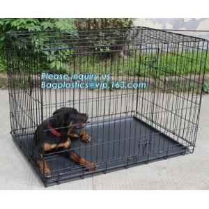 Scratch Resistant and Bite Resistant Bold Foldable Pet Wire Dog Kennels Cages,