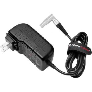Alvin's RED DSMC3 Rotatable 6-Pin AC Adapter 12V 3A w/ Global Plugs