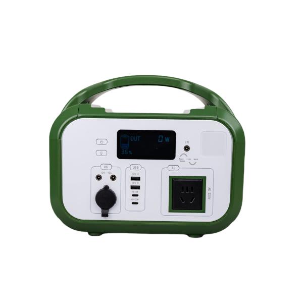 LED Flash Light Recharge Lifepo4 Cylindrical With 3 AC Outlets Battery Power