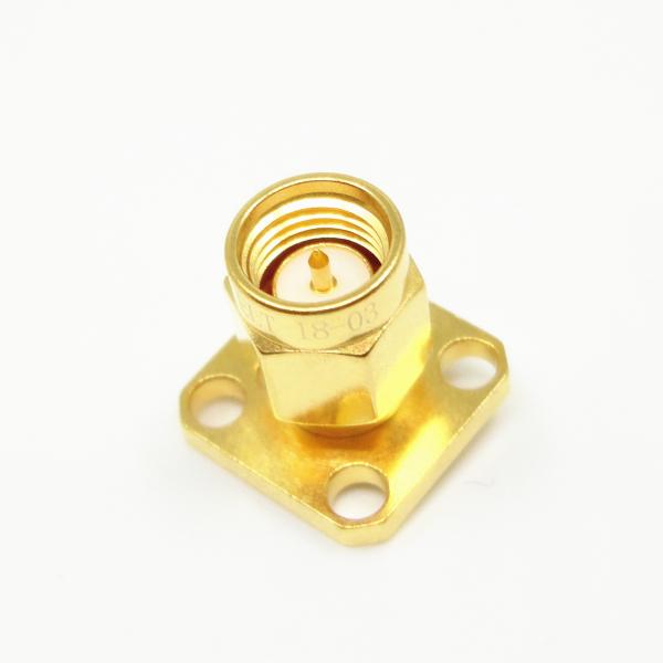 335V 4 Holes Flange Mount SMA RF Connector