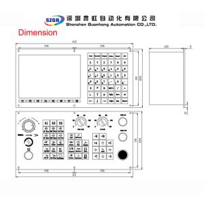 Real color LCD displayer PLC High anti jamming 4 axis cnc controller for Lathe &