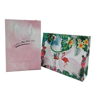 High Quality Recyclable Customize Design Fancy String Handle Shopping Paper Bag