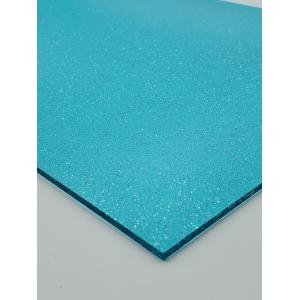 China Blue Candy Color Glitter Acrylic Sheets Laser Cut Panel For Furniture Decoration on sale