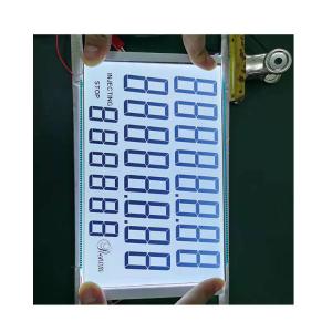 Cheap Customized 20 Digits Custom LCD Panel Monochrome Fuel Dispenser Lcd 7segment Display for sale