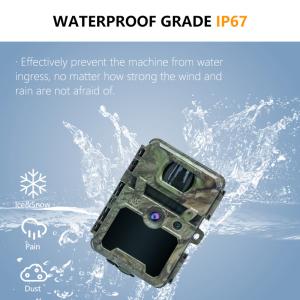 Trail Camera ODM/OEM KW571 waterproof IP67 No-Glow CMOS Sensor 30MP photo 1080P