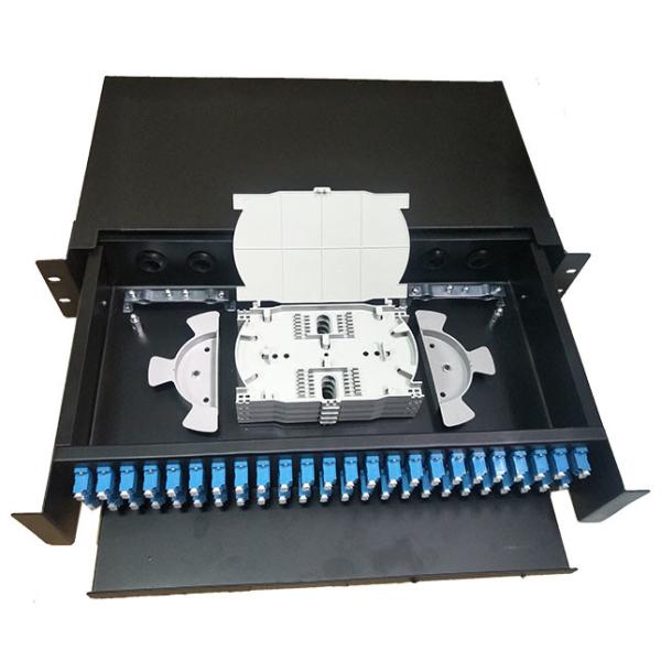 2U 48 / 96F Pulling Sc Lc 19 Fiber Optic Patch Panel Rack Mount Data Center