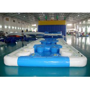Water Proof Fiesta Inflatable Floating Island , Family Inflatable Boat