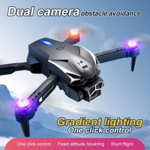 Black Lu600 Folding Drone Photography 2.4g Wifi Mini Drone 4k Waterproof Optical