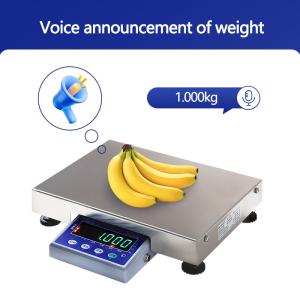 6-Digit LED Display SOHE AT-B 3KG Electronic Table Scale for Industrial