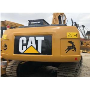 Yellow Used Caterpillar Excavator 320d With 2750mm Tail Swing Radius
