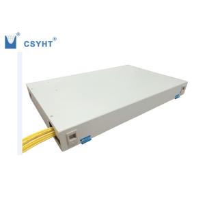 12 port 19inch rack mounted fiber optic patch panel with 1 splice tray