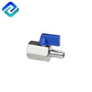 Stainless Steel Floating Hose Barb Mini Casting Ball Valve