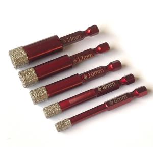 Cheap Brazing Brazed Dry Drilling Diamond Hole Saw Drill Bit With Hexagon Shank for sale