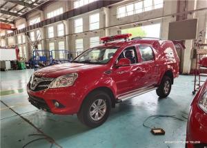 Cheap Foton 4x4 Chassis Pick-up Rescue Fire Truck 300L Fix Water Tank 30m Hose Reel for sale