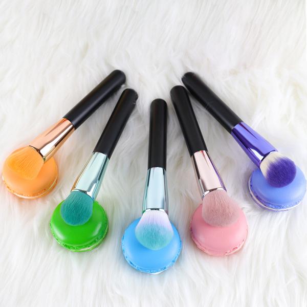 Quality Customized 6PCS Colorful Makeup Brush Set , Premium Synthetic Foundation Brush Kit wholesale