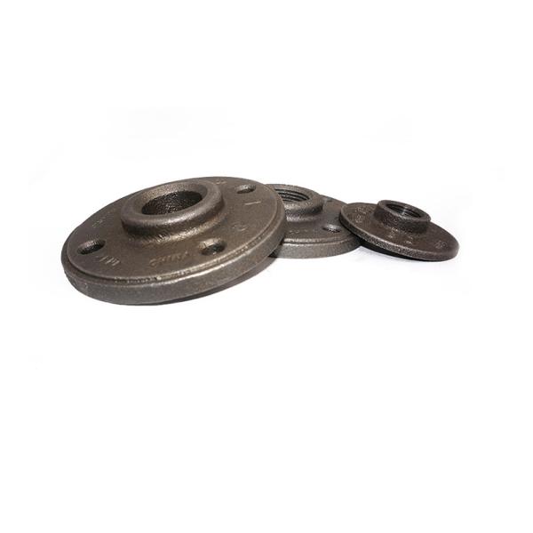 Customized Npt Malleable Cast Iron Fittings / 3/4 Inch Black Malleable Floor