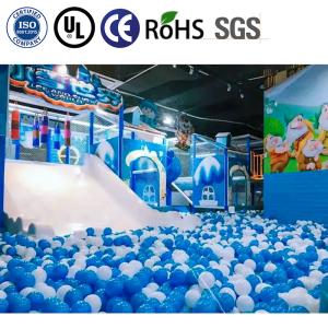 Custom Snow Themed Indoor Playground with 100+ Passenger Capacity and 8FT Frame